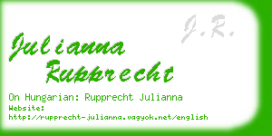 julianna rupprecht business card